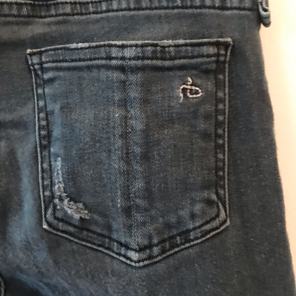 Rag & Bone Skinny Distressed Capri Jeans - Picture 7 of 9